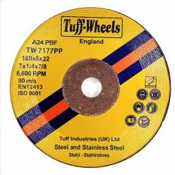 TW-7177-PP | Grinding Disc 180MM x 6.0MM x 22MM | For Steel | Price per box of 25 pieces 