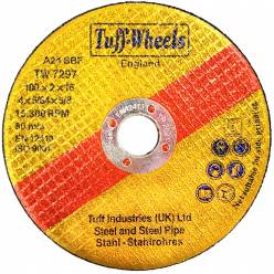 TW-7297 | Cutting Disc 100MM x 2.0MM x 16MM | For Steel | Price per box of 50 pieces 